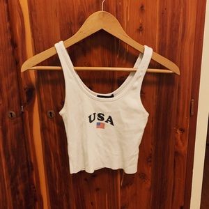 USA Crop Top